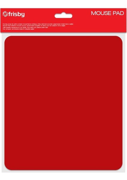 FMP-760-R Mouse Pad Kumaş (KIRMIZI)220 x 250 x 5mm
