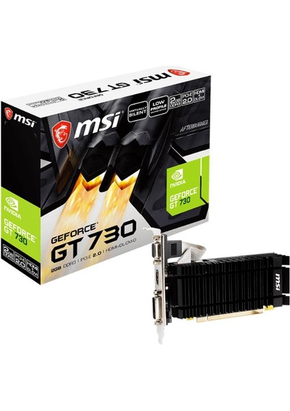 Msı VGA N730K-2GD3H/LPV1 GT730 2gb Ddr3 64B DX12 Pcıe 2.0 X16 (1xvga 1xdvı 1xhdmı)