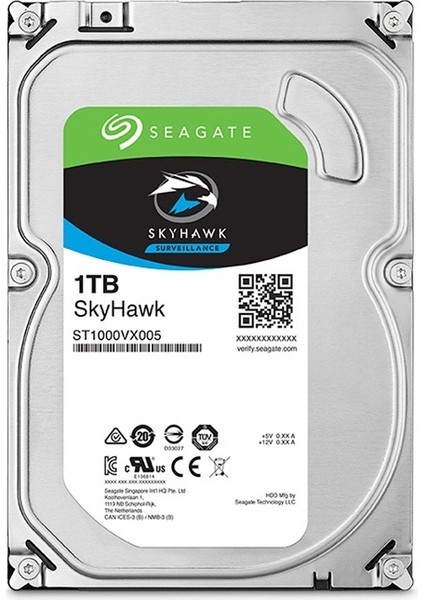 3,5" 1tb 5900RPM ST1000VX005 Güvenlik