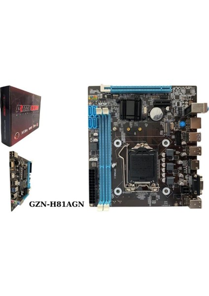 Prımecom GZN-H81AGN 1150P Ddr3 Hdmı,vga M2 Nvme