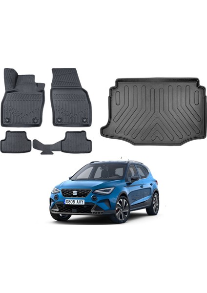 Seat Arona 2024 Model Alt Bagaj Havuzu Paspas Takımı Maxi Eva Serisi