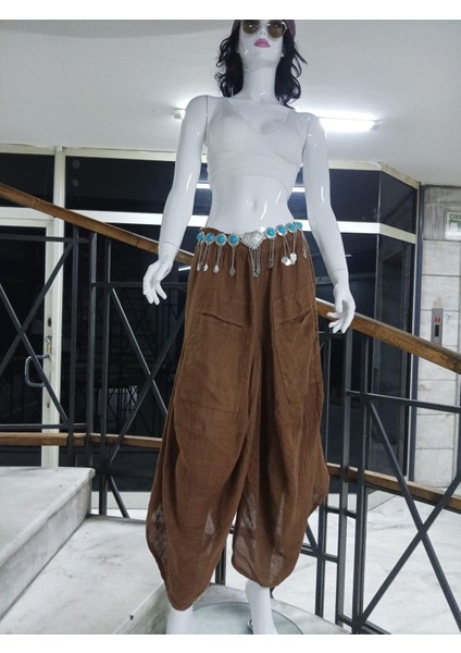 İtalyan Cepli Keten Şalvar Pantolon (36-48 Beden Arası) fırsatları