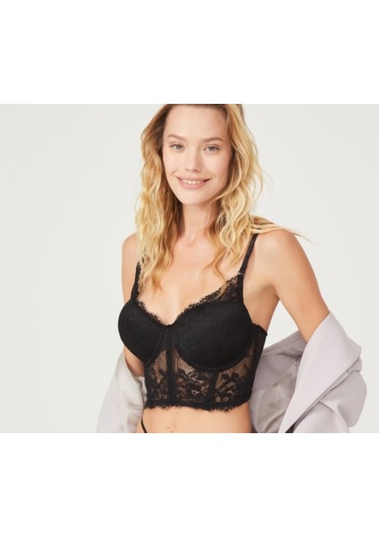 Cansoy Korseli Dolgulu Bralet Sütyen
