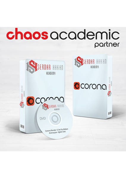 Corona Render 12 Dış Mekan Animasyon Eğitim Seti