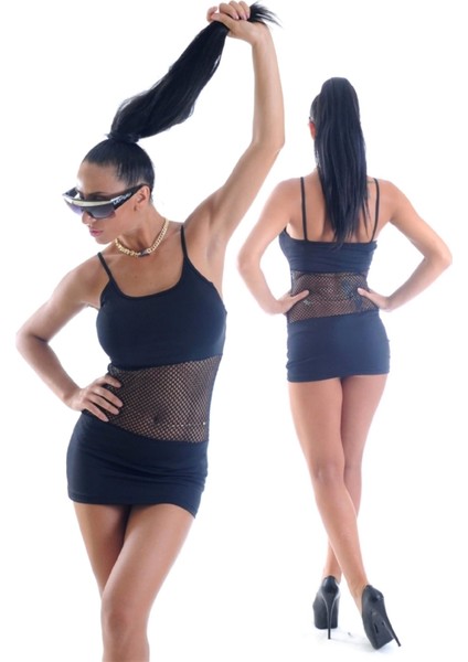 Angel B1961318 Önü File Mini Elbise