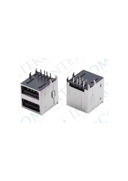 USB 2.0 Şase A Dişi Ikili 90 Mavi (IC-265E) (4767) - MCT1224-4277