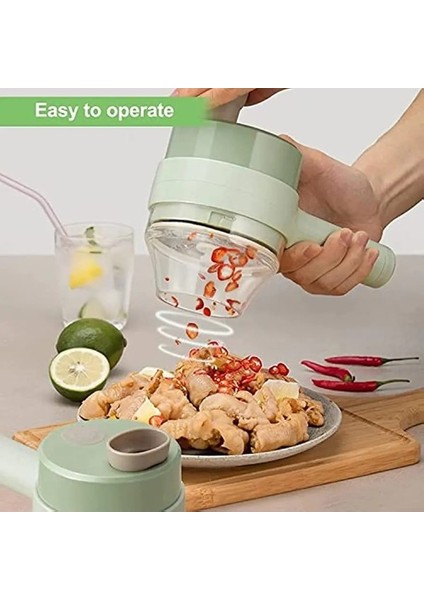 Type1 El Elektrikli Sebze Dilimleme Sarımsak Kesici USB Şarj Mutfak Peynir Rende Biber Soğan Kereviz Zencefil Et Kıyıcı (Yurt Dışından) modelleri