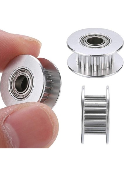 Gt2 Avara Zamanlama Kasnağı Rulman 20T 20 Diş 5mm Çap 20 Diş 6mm Kayış Reprap 3D Yazıcıya Uygun 10 Adet (Yurt Dışından)
