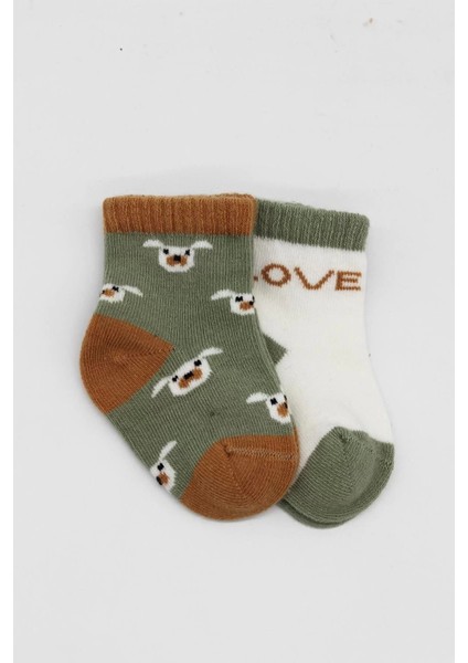 Love Dog Penye Soket Çorap 2'li Nil