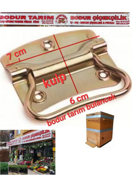 Bodur Tarım Bulancak 24 Ad. Arı Kovanı Taşıma Demir sac Kulpu 1 Kutu 24 Ad. Vardır fiyatları