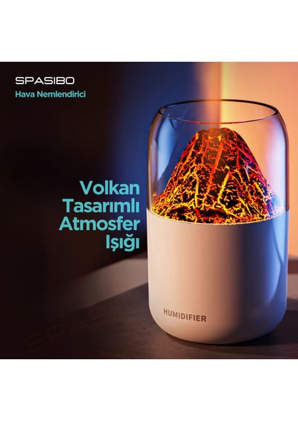 Mini Hava Nemlendirici | Aromaterapi Destekli Ultra Sessiz Nemlendirme