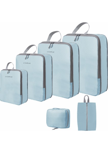 Seyahat Saklama Çantası Sıkıştırma 6 Parçalı Set (Yurt Dışından)