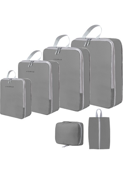 Seyahat Saklama Çantası Sıkıştırma 6 Parçalı Set (Yurt Dışından)