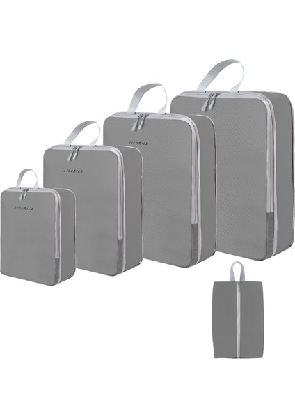 Seyahat Saklama Çantası Sıkıştırma 5 Parçalı Set (Yurt Dışından)