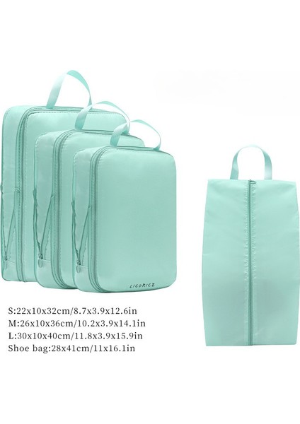 Seyahat Saklama Çantası Sıkıştırma 4 Parçalı Set (Yurt Dışından) fırsatları