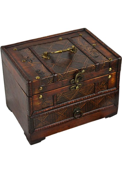 Ahşap Mücevher Kutusu Konteyneri Antik Mücevher Kutusu D (Yurt Dışından) modelleri