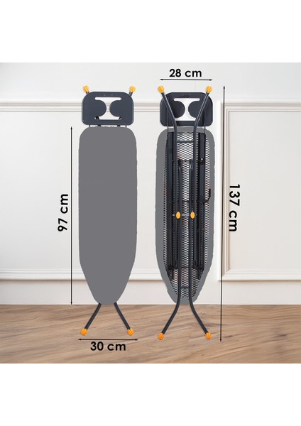 Alsu Orta Boy Ütü Masası 33X97 cm