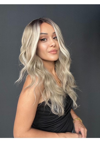 Sarı Işıltılı Ombreli Tül Peruk fiyatları