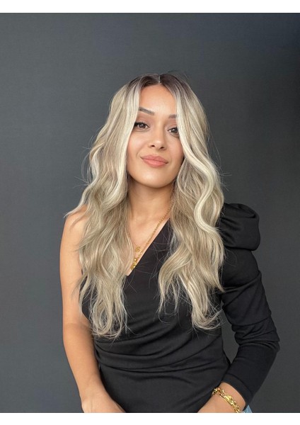 Sarı Işıltılı Ombreli Tül Peruk fırsatları