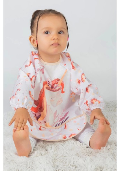 Bohem Horse Desenli 2'li Kombin Kollu Mama Önlüğü fırsatları