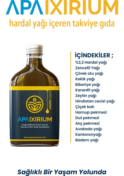 Bio Şurup Konsantresi Bitkisel Iksir 200ML Apaixirium