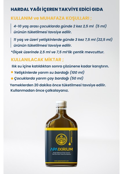 Bio Şurup Konsantresi Bitkisel Iksir 200ML Apaixirium
