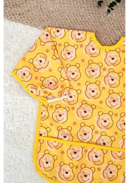 Bear Desenli Sıvı Geçirmez Unisex Aktivite ve Mama Önlüğü 6-24 Ay fiyatları