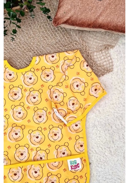 Bear Desenli Sıvı Geçirmez Unisex Aktivite ve Mama Önlüğü 6-24 Ay modelleri