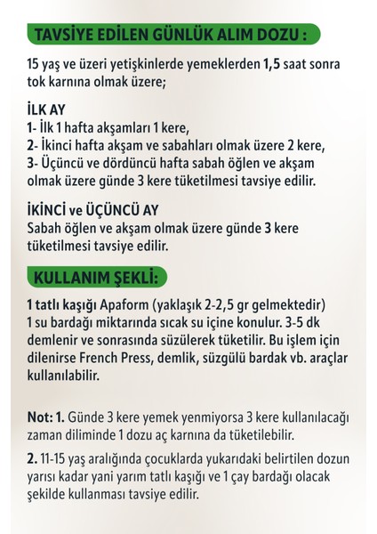 Vücut Temizliğine Yardımcı ve Doğal Bitkilerle Zenginleştirilmiş Detoks Çayı - Iç Organları Destekleyen ve Dengeleyici Formül Apaform