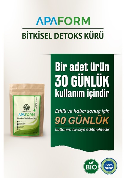 Vücut Temizliğine Yardımcı ve Doğal Bitkilerle Zenginleştirilmiş Detoks Çayı - Iç Organları Destekleyen ve Dengeleyici Formül Apaform