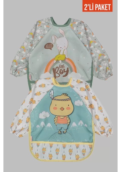 Giyilebilir Kollu Mama Önlüğü 0-2 Yaş (Civciv Little)