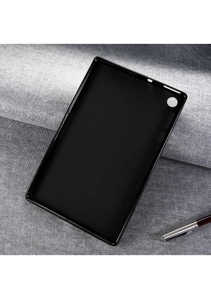 Lenovo M10 Plus TB-X606F Kılıf Uyumlu Tablet Süper Silikon Kapak-Renksiz