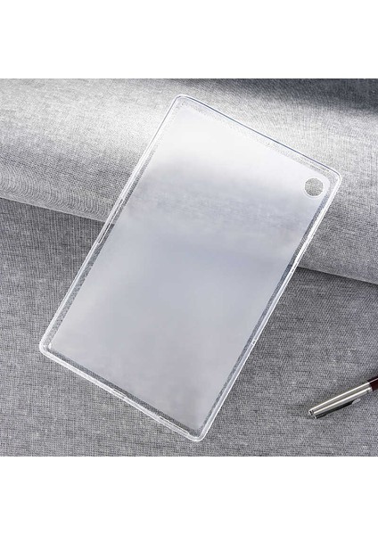 Lenovo M10 Plus TB-X606F Kılıf Uyumlu Tablet Süper Silikon Kapak-Renksiz