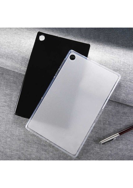 Lenovo M10 Plus TB-X606F Kılıf Uyumlu Tablet Süper Silikon Kapak-Renksiz