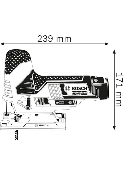 GST 12V-70 Professional Akülü Dekupaj Testere (Akü ve Şarj Cihazı Dahil Değildir) - 06015A1001