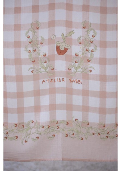 Çift Katlı Müslin Bebek Örtüsü - Çilek fiyatları