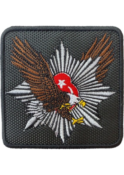 Kartal - Bayrak Patch Sıyah