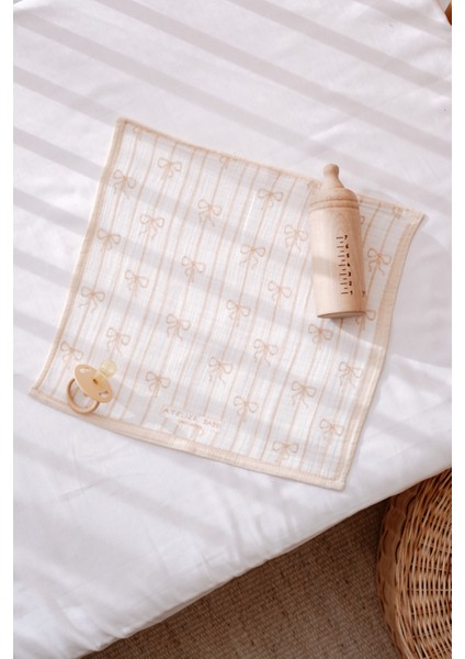 3'lü Ağız Bezi Seti - Kurdele / Bej fiyatları