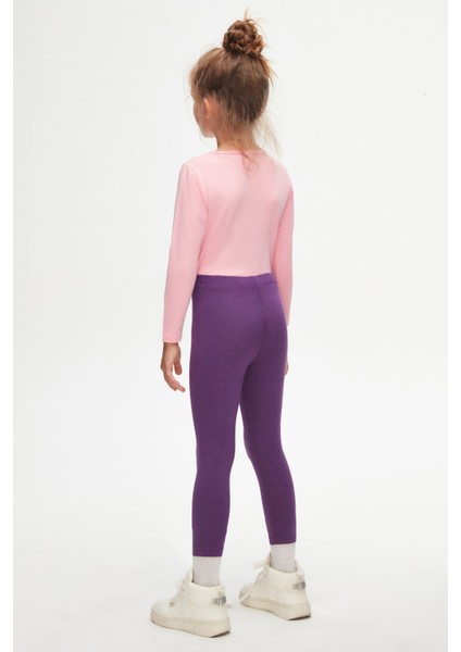 Mor Basic Kız Çocuk Yazlık Tayt fırsatları