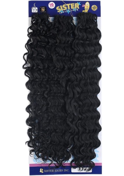 Sister Afro Dalgası Saç-Siyah 1