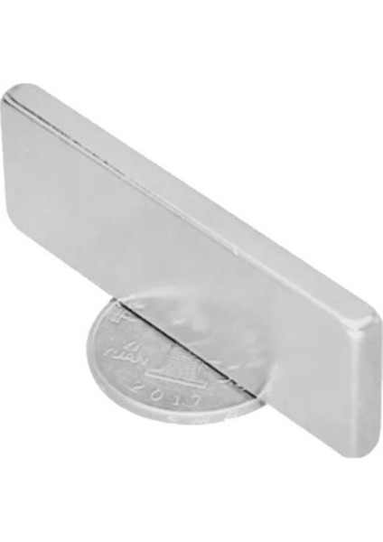 1 Adet, Güçlü Neodyum Mıknatıs, 60X20X5 Mm, Köşeli Magnet, N35