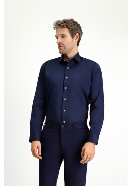 Uzun Kol Slim Fit Dar Kesim Klasik Pamuk Gömlek modelleri