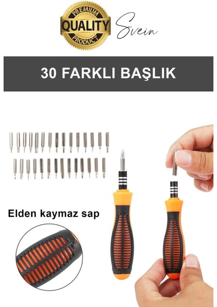 Premium 31 Parça Yumurta Tornavida Bits Uç Seti Telefon Tamir Saat Elektronik Farklı Metal Başlık fırsatları