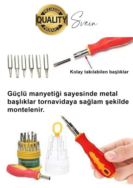 Premium 31 Parça Yumurta Tornavida Bits Uç Seti Telefon Tamir Saat Elektronik Farklı Metal Başlık indirimleri