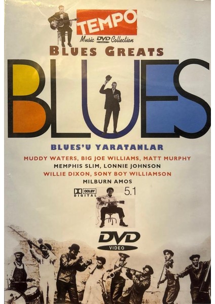 Blues Greats - Blues'u Yaratanlar / Muddy Waters / Memphis Slim / Big Joe Williams ve Diğer Efsaneler (DVD)