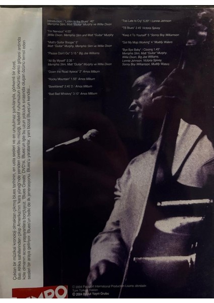 Blues Greats - Blues'u Yaratanlar / Muddy Waters / Memphis Slim / Big Joe Williams ve Diğer Efsaneler (DVD)