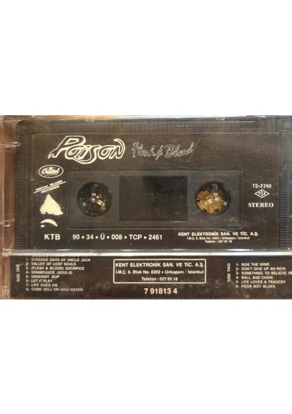 Poison – Flesh & Blood (1990 Baskı Kaset) fiyatları