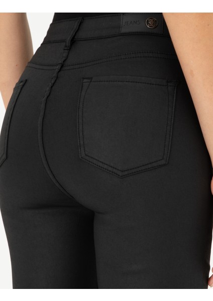 Kadın Siyah Skinny Fit Jean Pantolon 50291376-VR046
