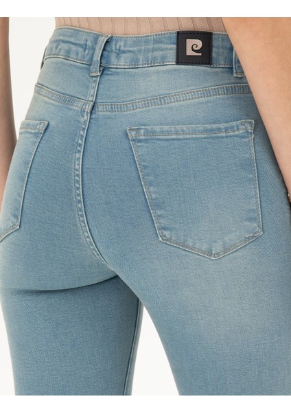 Kadın Açık Mavi Skinny Fit Jean Pantolon 50284083-Vr003