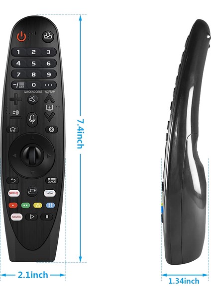 Ses AN-MR19BA Uzaktan Kumandayı Değiştirin Lg Nanocell Tv SM80 SM81 SM82 SM85 SM86 SM90 SM95 SM98 SM99 Serisi 4 K UHD UM80 UM75 (Yurt Dışından)